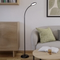 Eglo - Lampada da terra LED dimmerabile e flessibile LED/5,5W/230V 2700/4000/6500K nera