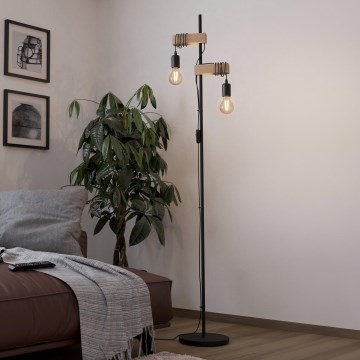 Eglo - Lampada da terra TOWNSHEND 2xE27/10W/230V