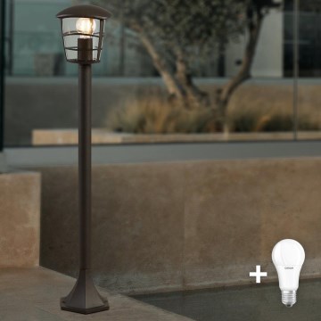 Eglo - Lampada LED da esterno 1xE27/8,5W/230V IP44 nera