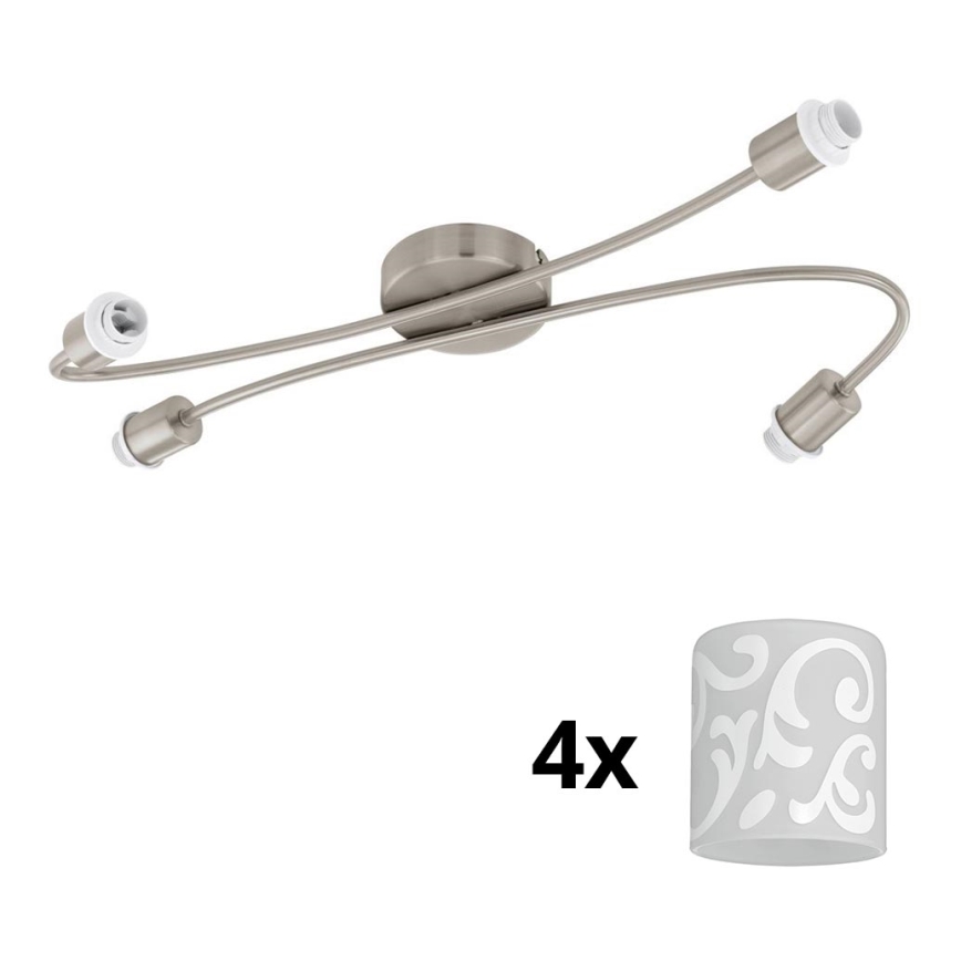 Eglo - Lampada LED da incasso MY CHOICE 4xE14/4W/230V cromo opaco/bianco