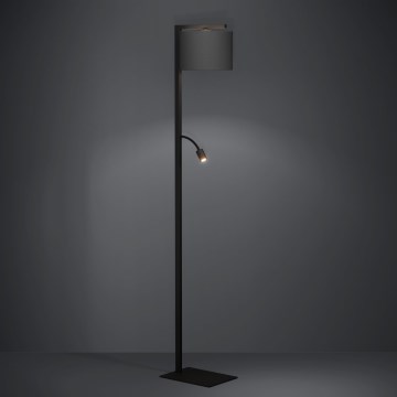 Eglo - Lampada LED da terra 1xE27/40W/230V + LED/3,8W 3000K nero