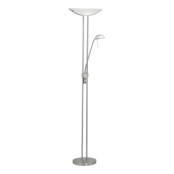 EGLO - Lampadaire à intensité variable BAYA 1xR7s/230W+1xG9/33W chrome mat