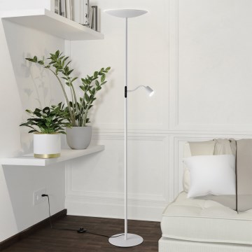 Eglo - lampadaire dimmable à LED LED/26,5W/230V + LED/4W blanc