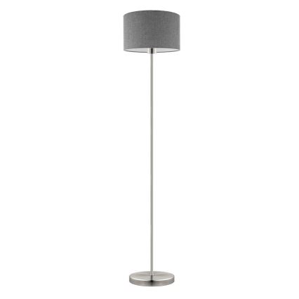Eglo - Lampadaire LED TUNJA 1xE27/60W/230V chrome mat/gris