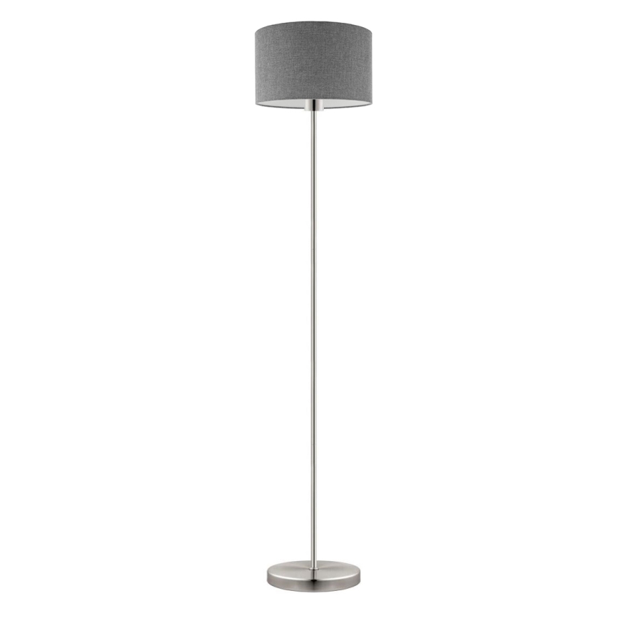 Eglo - Lampadaire LED TUNJA 1xE27/60W/230V chrome mat/gris