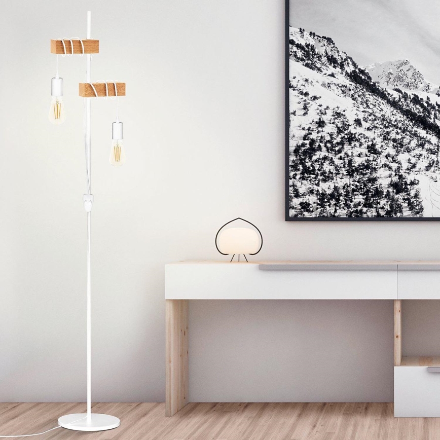 Eglo - Lampadaire TOWNSHEND 2xE27/10W/230V