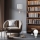 Eglo - Lampadaire TUNJA 1xE27/60W/230V + LED/2,1W d. 30 cm chrome mat/blanc