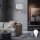 Eglo - Lampadaire TUNJA 1xE27/60W/230V + LED/2,1W d. 38 cm chrome mat/blanc