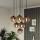 Eglo - Lampadario a sospensione con cavo 10xE27/60W/230V nero/beige/fumé