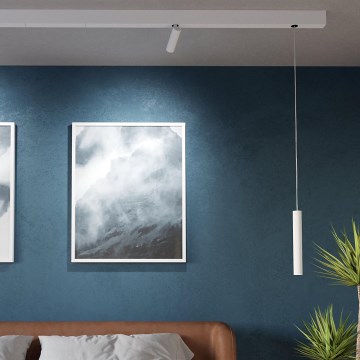 Eglo - Lampadario a sospensione con cavo per sistema a binario LED/9W/230V