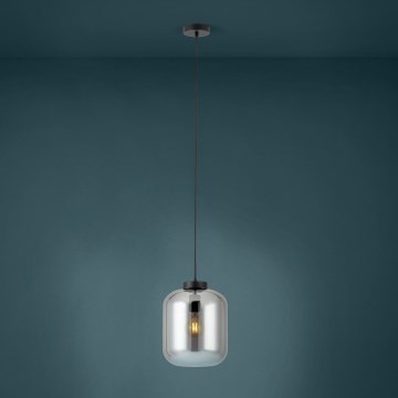 Eglo - Lampadario a sospensione con filo 1xE27/40W/230V diametro 25 cm fumé