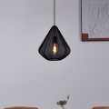 Eglo - Lampadario a sospensione con filo 1xE27/40W/230V diametro 33,5 cm nero