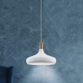Eglo - Lampadario a sospensione con filo 1xE27/40W/230V diametro 40 cm bianco - FSC certificato