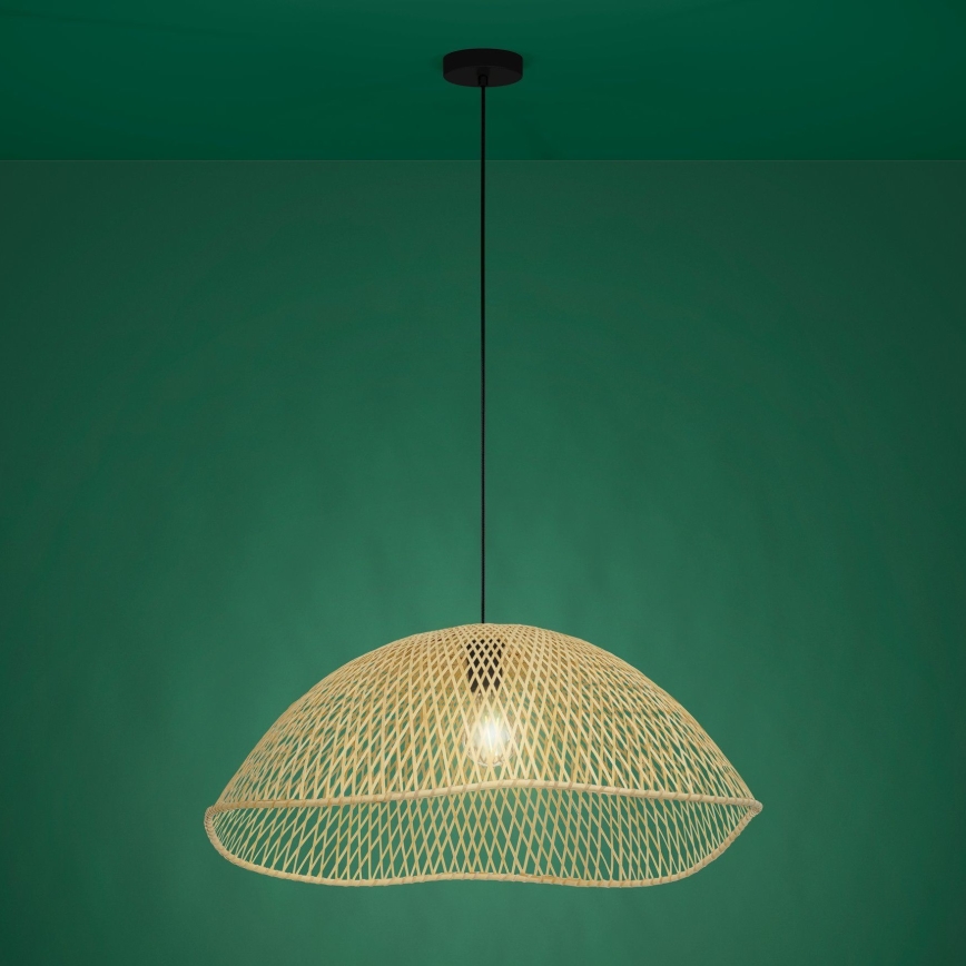 Eglo - Lampadario a sospensione con filo 1xE27/40W/230V diametro 72 cm bambù