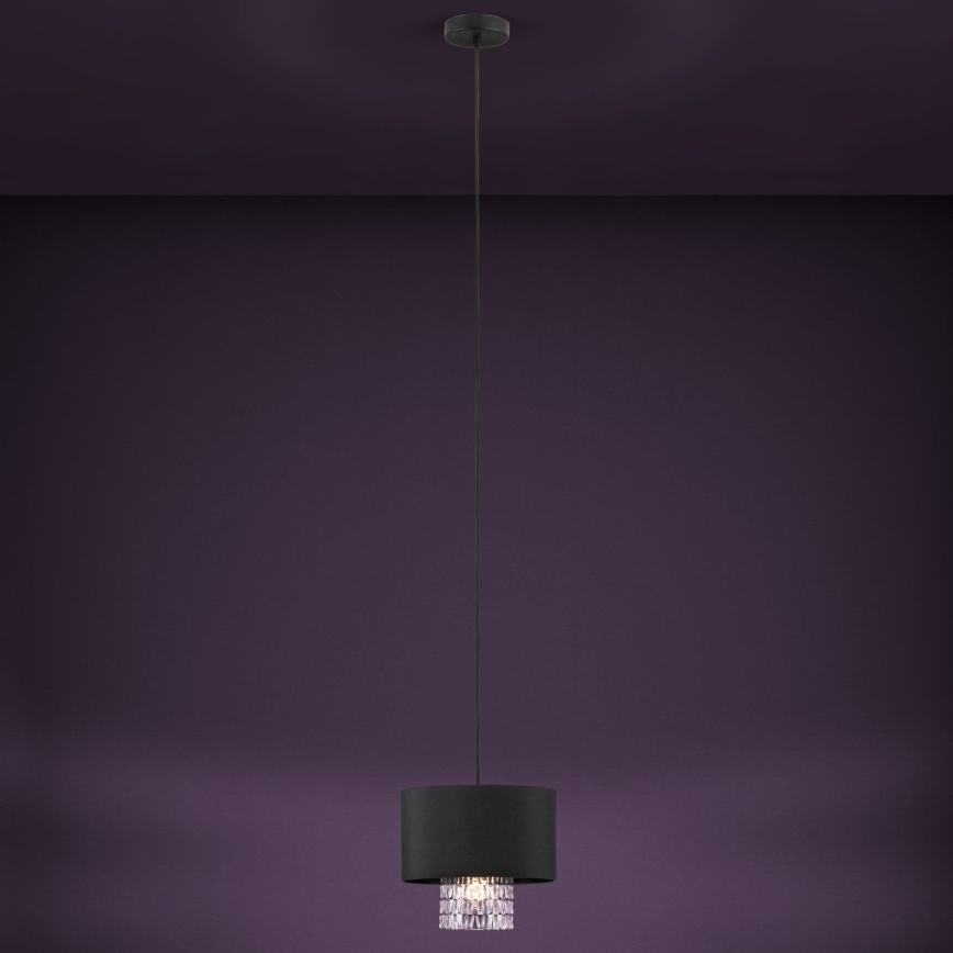 Eglo - Lampadario a sospensione con filo 1xE27/40W/230V nero
