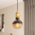Eglo - Lampadario a sospensione con filo 1xE27/40W/230V oro