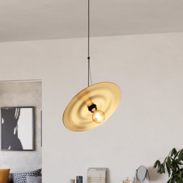 Eglo - Lampadario a sospensione con filo 1xE27/40W/230V oro