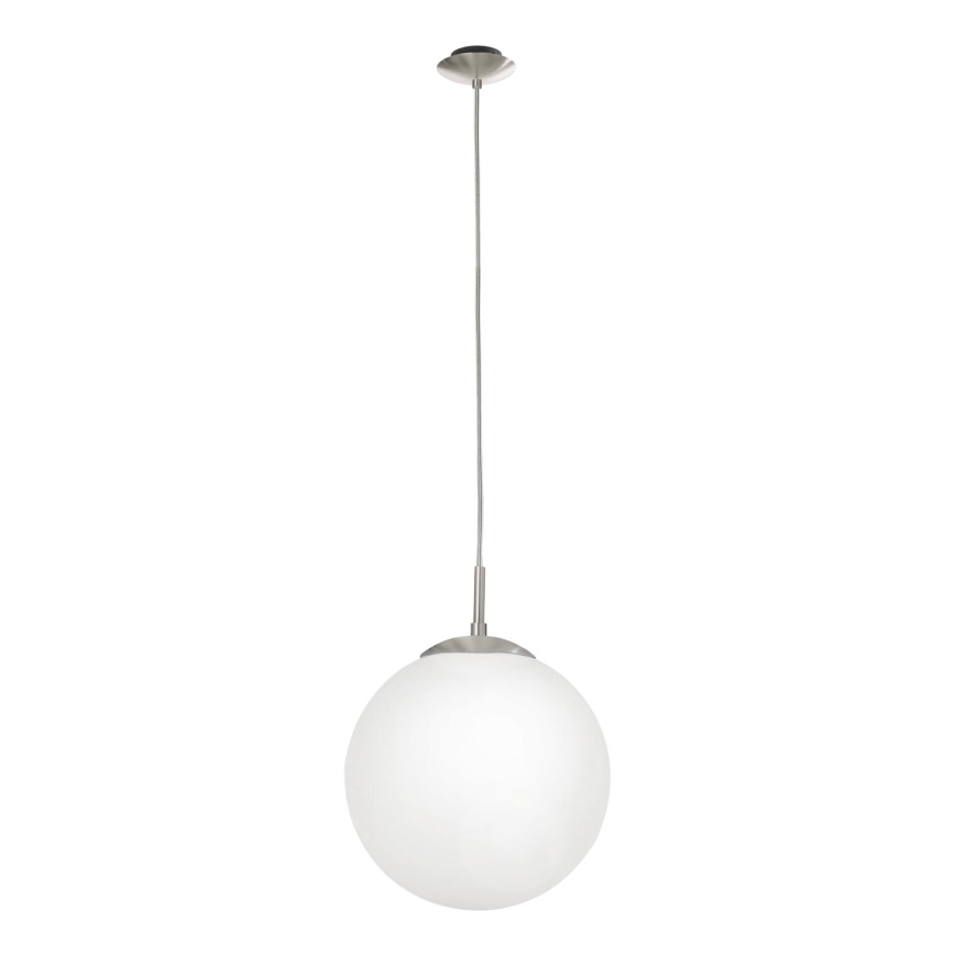 EGLO - Lampadario a sospensione con filo 1xE27/60W/230V diametro 25 cm bianco