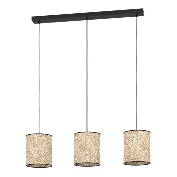 Eglo - Lampadario a sospensione con filo 3xE27/25W/230V