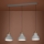 Eglo - Lampadario a sospensione con filo 3xE27/40W/230V grigio
