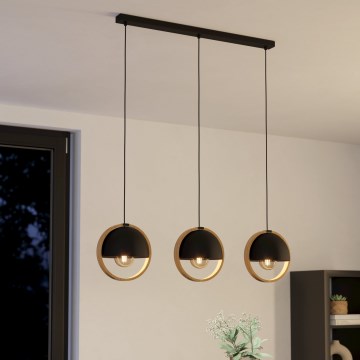 Eglo - Lampadario a sospensione con filo 3xE27/40W/230V