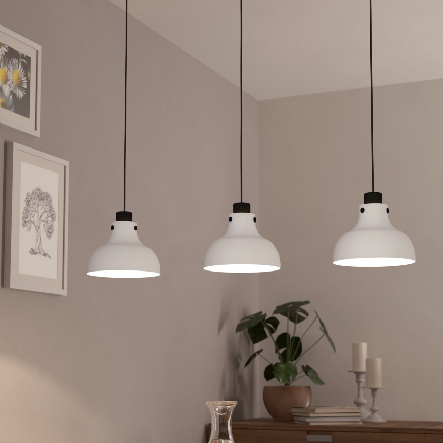 Eglo - Lampadario a sospensione con filo 3xE27/40W/230V