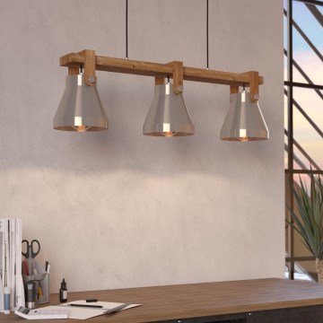 Eglo - Lampadario a sospensione con filo 3xE27/40W/230V