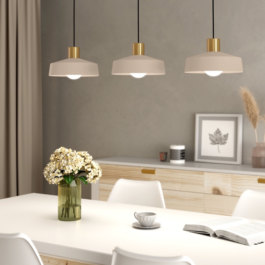 Eglo - Lampadario a sospensione con filo 3xE27/40W/230V