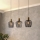 Eglo - Lampadario a sospensione con filo 3xE27/40W/230V nero/oro