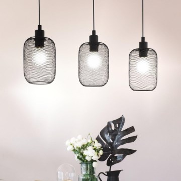 Eglo - Lampadario a sospensione con filo 3xE27/60W/230V