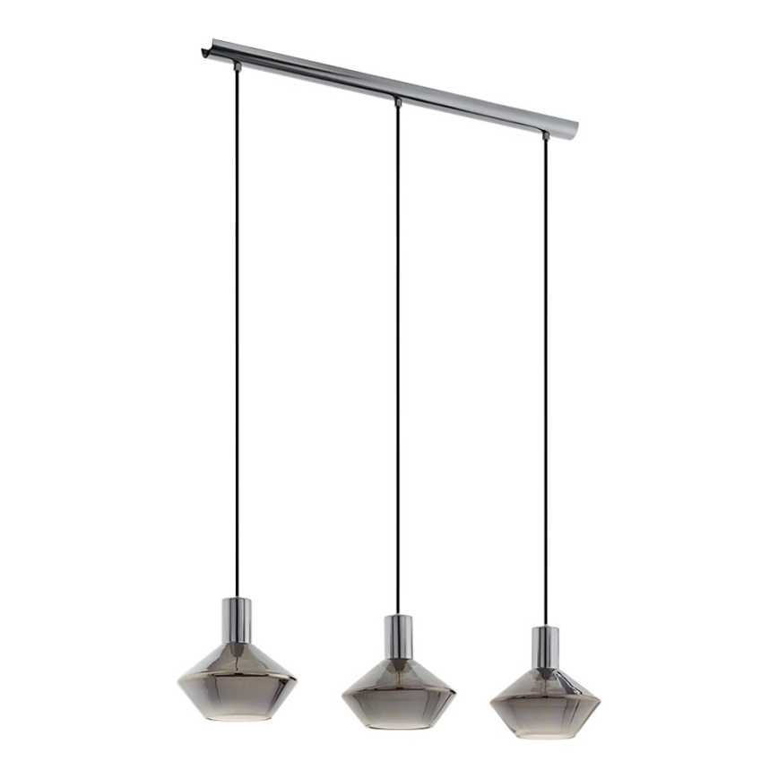 Eglo - Lampadario a sospensione con filo 3xE27/60W/230V