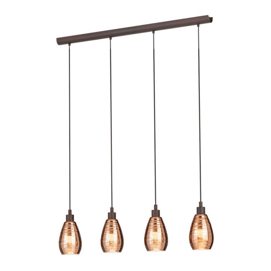 Eglo - Lampadario a sospensione con filo 4xE27/60W/230V