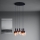 Eglo - Lampadario a sospensione con filo 5xE27/40W/230V nero