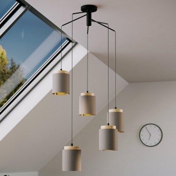 Eglo - Lampadario a sospensione con filo 5xE27/40W/230V ragno