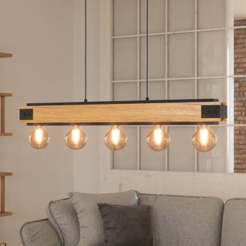 Eglo - Lampadario a sospensione con filo 5xE27/60W/230V