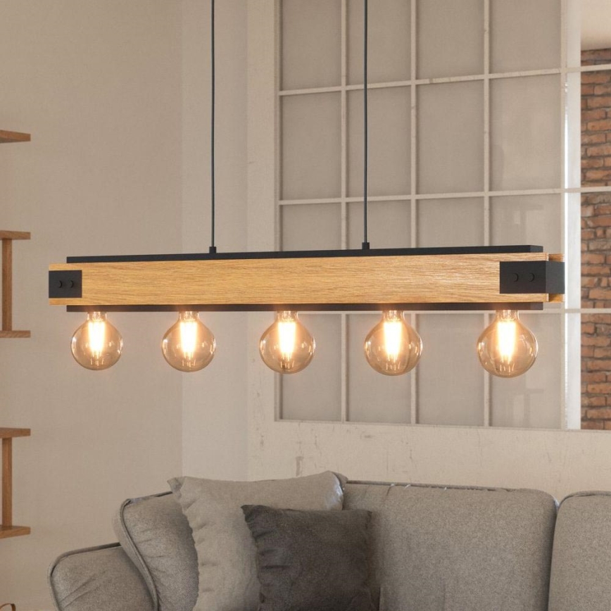 Eglo - Lampadario a sospensione con filo 5xE27/60W/230V
