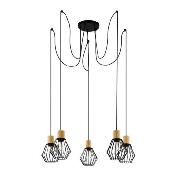 Eglo - Lampadario a sospensione con filo 5xE27/60W/230V ragno