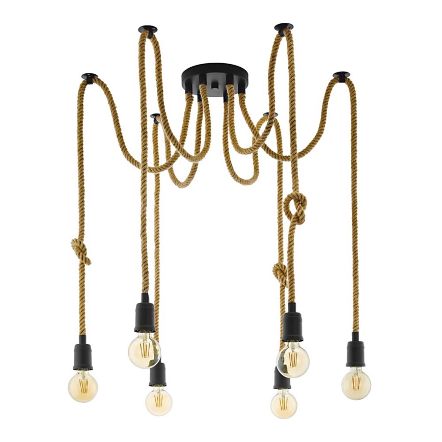Eglo - Lampadario a sospensione con filo 6xE27/28W/230V ragno