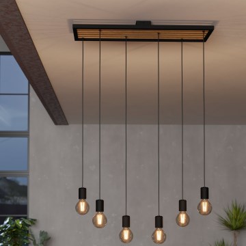Eglo - Lampadario a sospensione con filo 6xE27/40W/230V