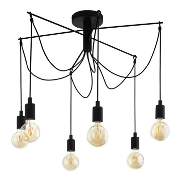 Eglo - Lampadario a sospensione con filo 6xE27/60W/230V ragno