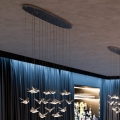 Eglo - Lampadario a sospensione con filo LED dimmerabile 17xLED/3W/230V 3000K cromo lucido