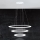 Eglo - Lampadario a sospensione con filo LED dimmerabile 1xLED/45W/230V + 1xLED/33W + 1xLED/19,5W