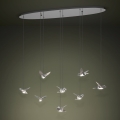 Eglo - Lampadario a sospensione con filo LED dimmerabile 8xLED/4,2W/230V 3000K cromo lucido