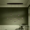 Eglo - Lampadario a sospensione con filo LED dimmerabile 8xLED/4,2W/230V 3000K nero