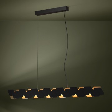 Eglo - Lampadario a sospensione con filo LED dimmerabile LED/44W/230V 3000K nero/oro