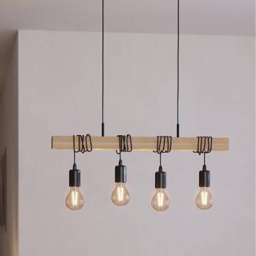 Eglo - Lampadario a sospensione con filo TOWNSHEND 4xE27/60W/230V