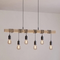 Eglo - Lampadario a sospensione con filo TOWNSHEND 6xE27/60W/230V - FSC certificato