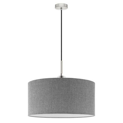 Eglo - Lampadario LED a cavo TUNJA 1xE27/60W/230V grigio