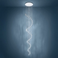 Eglo - Lampadario LED a sospensione con cavo 40xLED/2,1W/230V 2200/3000/4000K cromo lucido