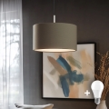 Eglo - Lampadario LED a sospensione con cavo TUNJA 1xE27/60W/230V taupe